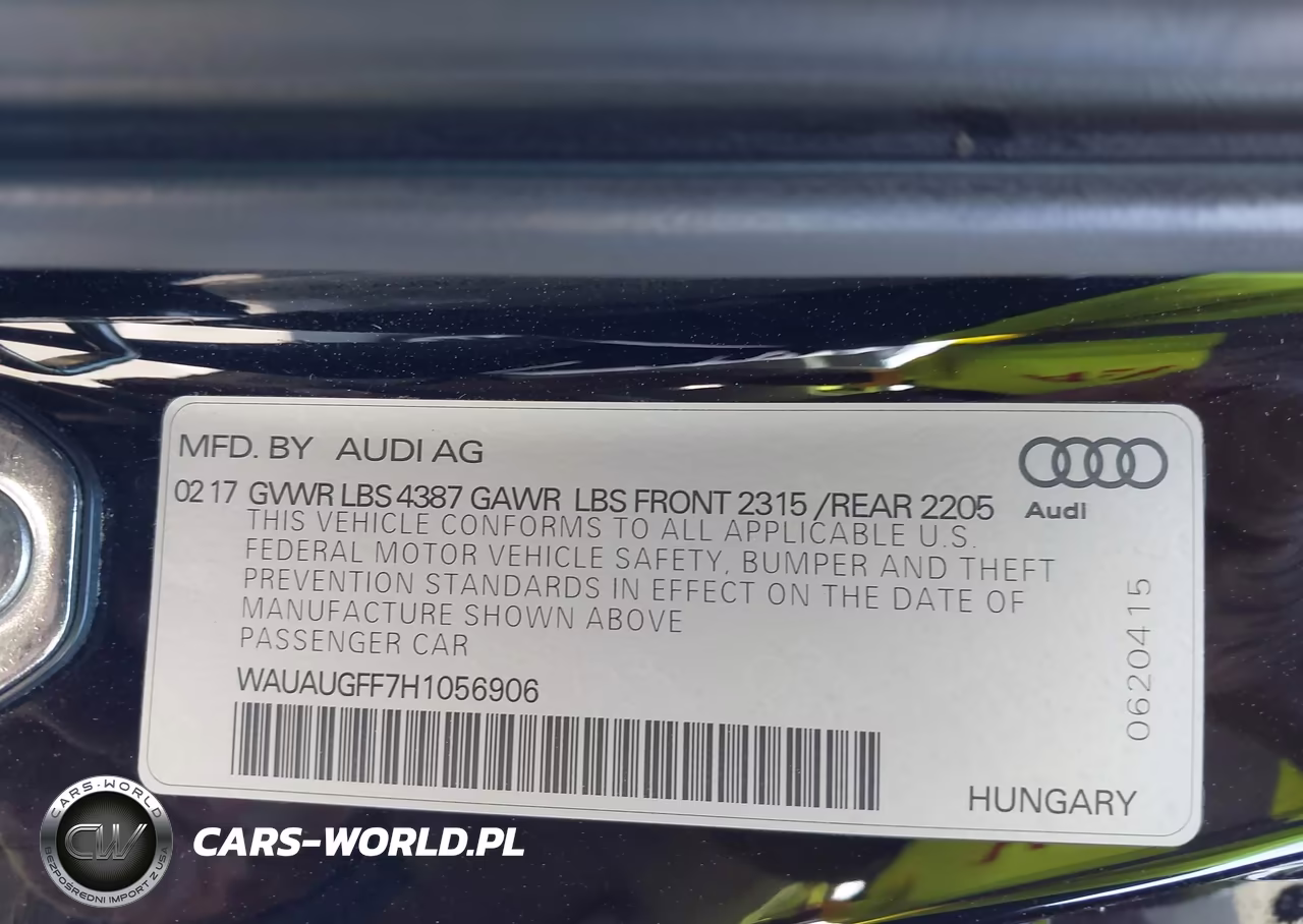 2017 Audi A3 2.0T Premium VIN:WAUAUGFF7H1056906 - 9