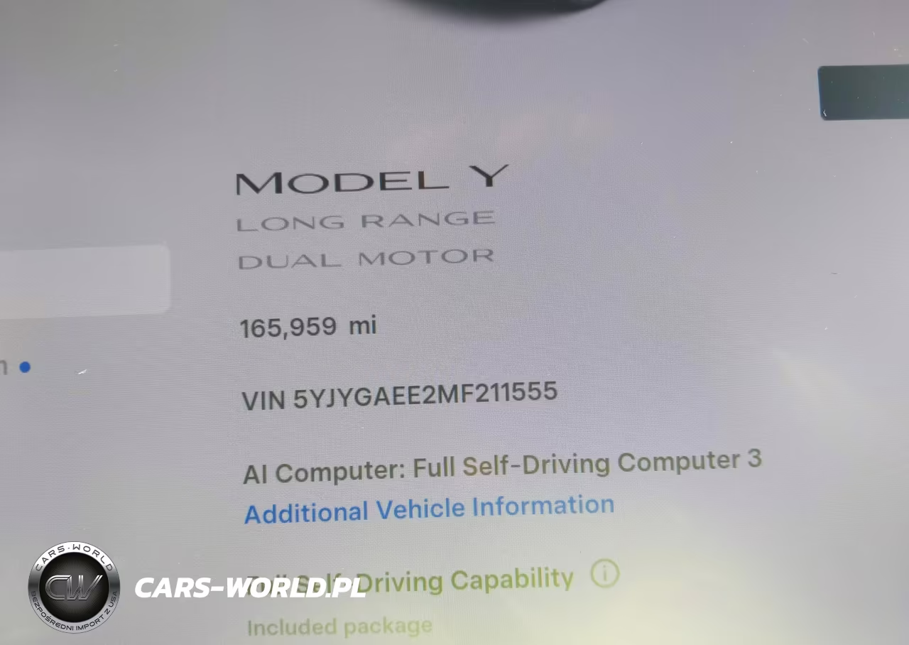 2021 Tesla Model Y Long Range Dual Motor All-Wheel Drive VIN:5YJYGAEE2MF211555 - 16
