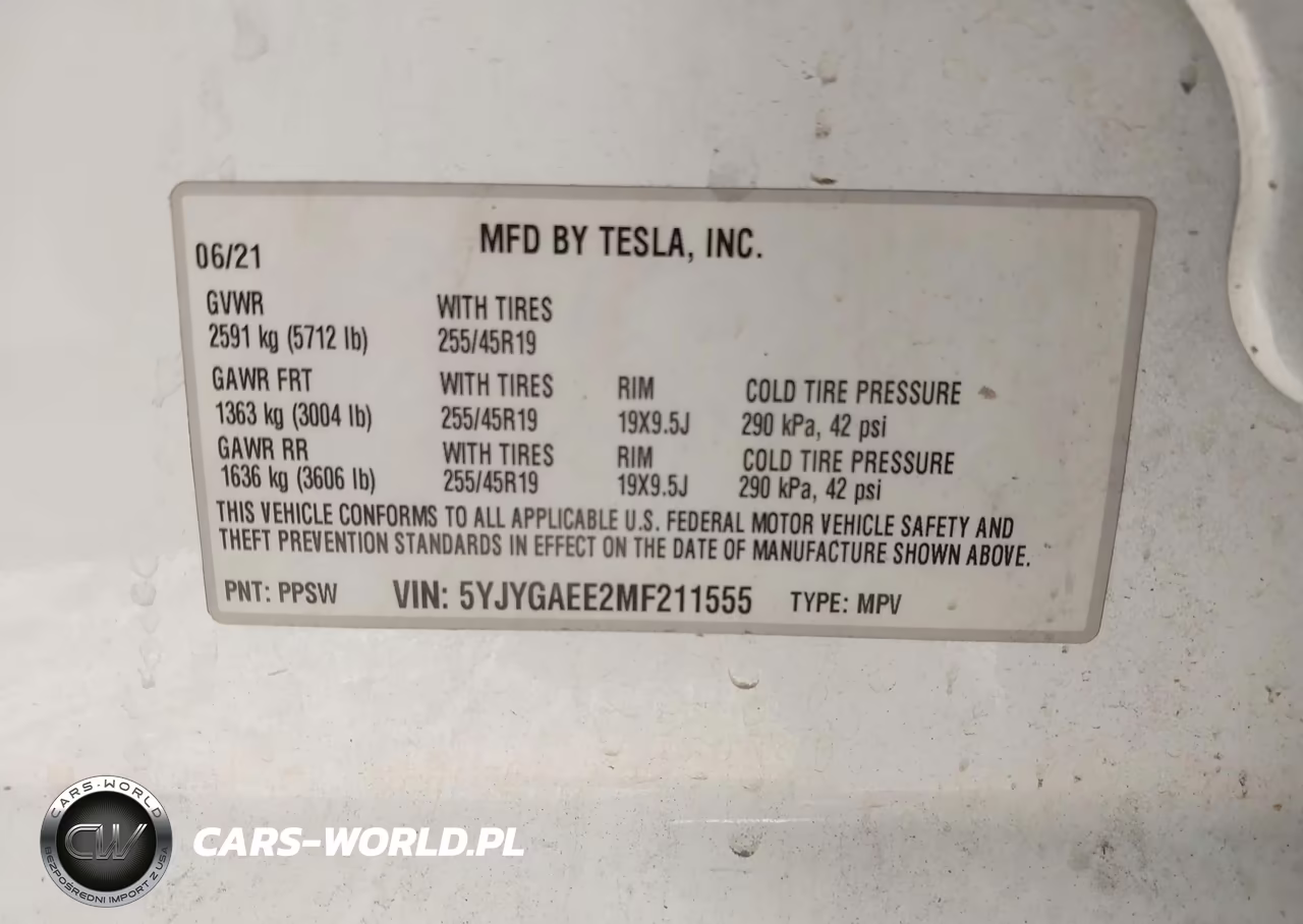 2021 Tesla Model Y Long Range Dual Motor All-Wheel Drive VIN:5YJYGAEE2MF211555 - 9