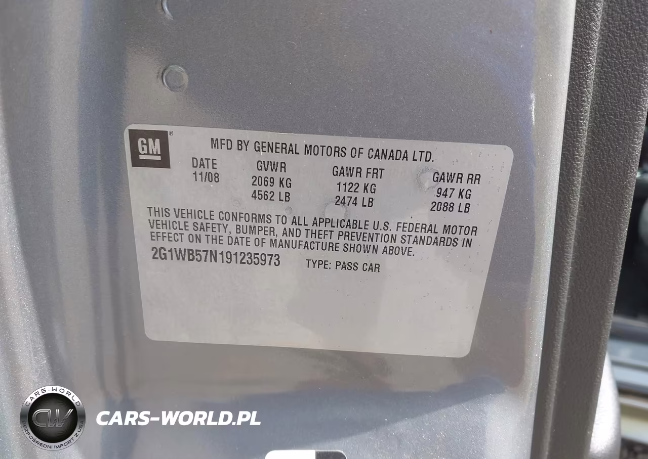 2009 Chevrolet Impala Ls VIN:2G1WB57N191235973 - 9