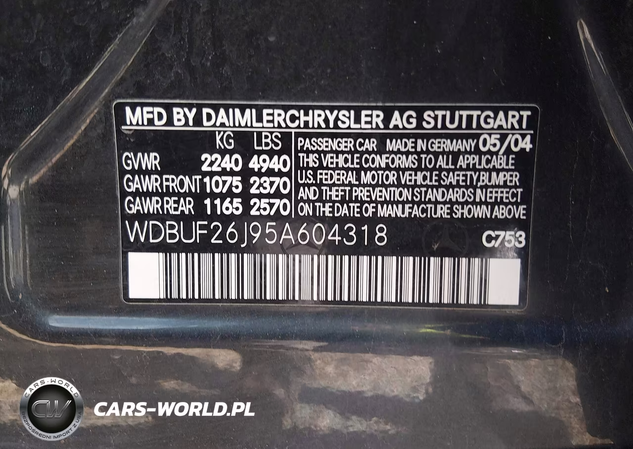 2005 Mercedes-Benz E 320 Cdi VIN:WDBUF26J95A604318 - 9