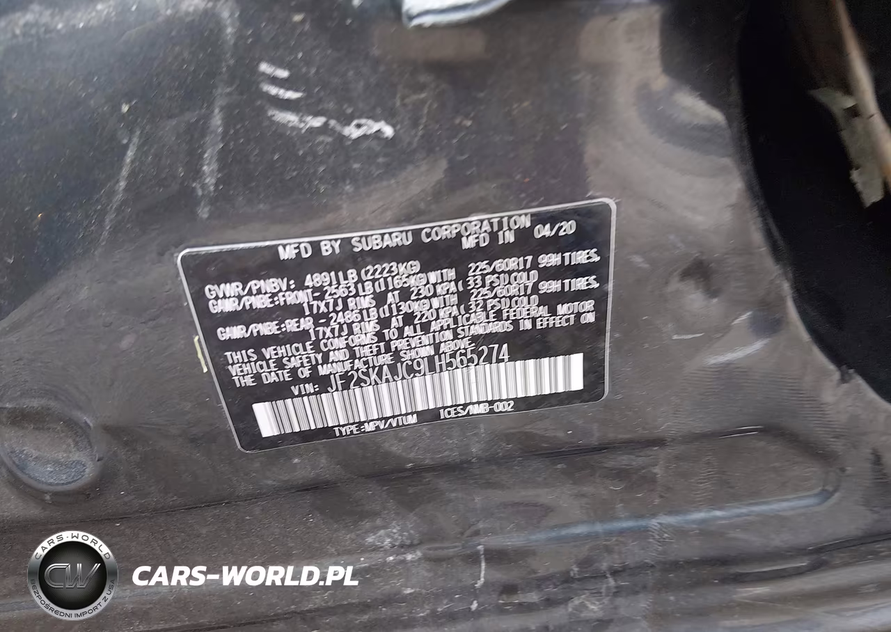 2020 Subaru Forester Premium VIN:JF2SKAJC9LH565274 - 9