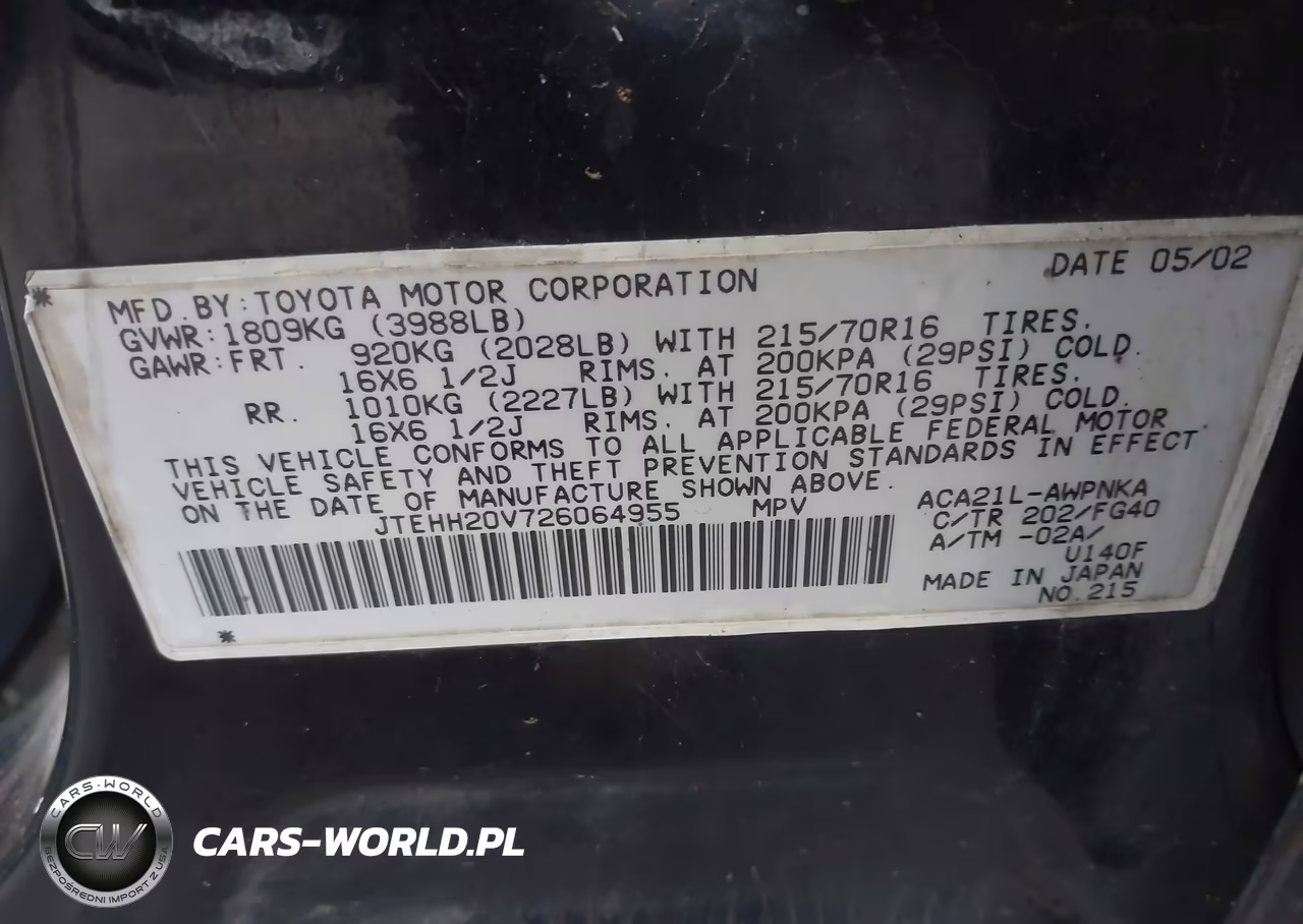 2002 Toyota Rav4 VIN:JTEHH20V726064955 - 9