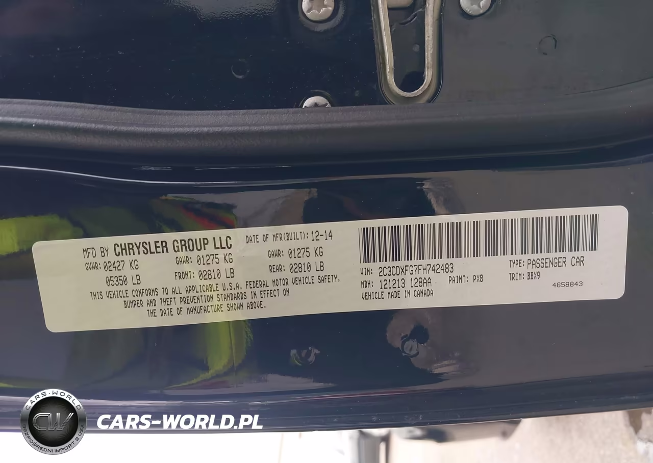 2015 Dodge Charger Se VIN:2C3CDXFG7FH742483 - 9
