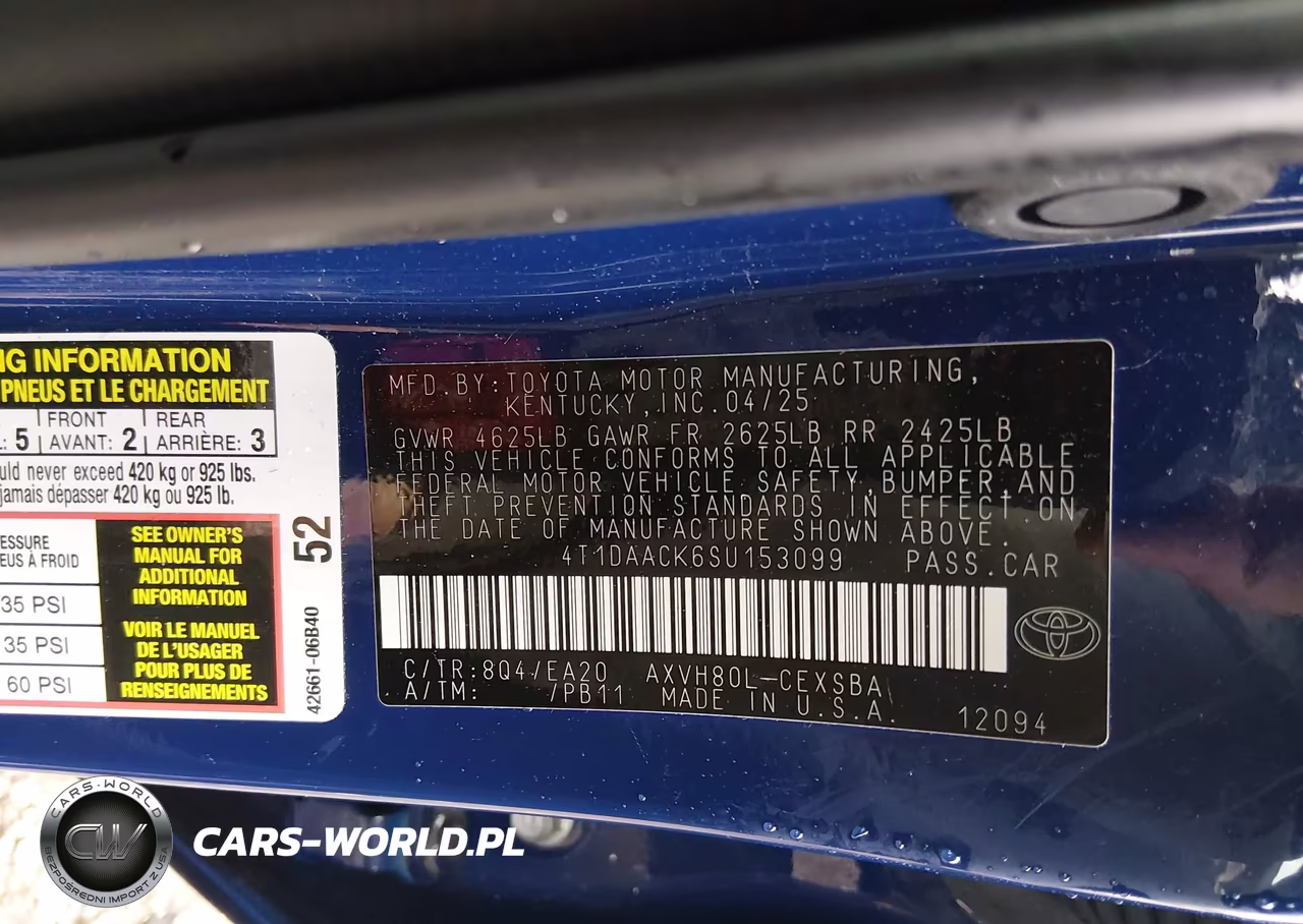 2025 Toyota Camry Se VIN:4T1DAACK6SU153099 - 9