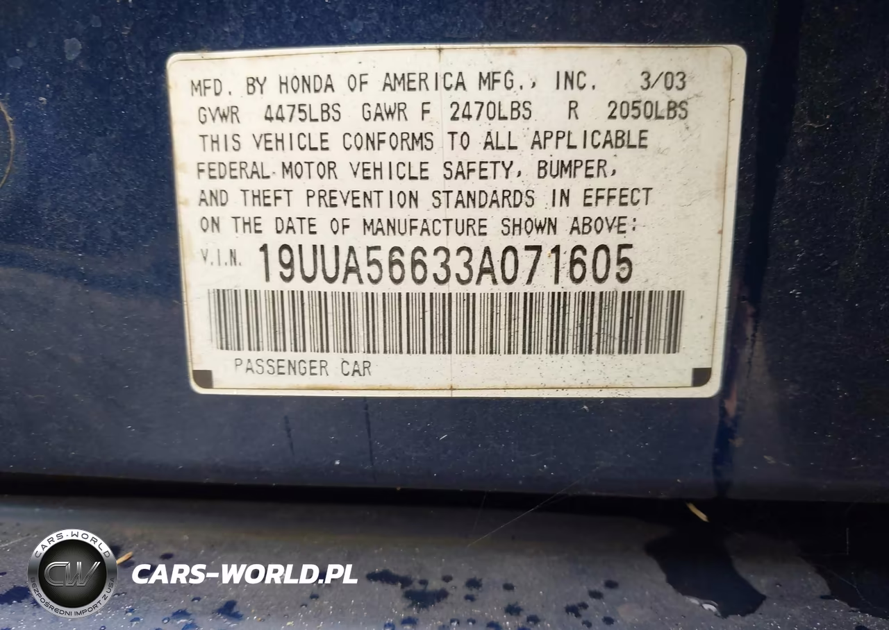2003 Acura Tl 3.2 VIN:19UUA56633A071605 - 9