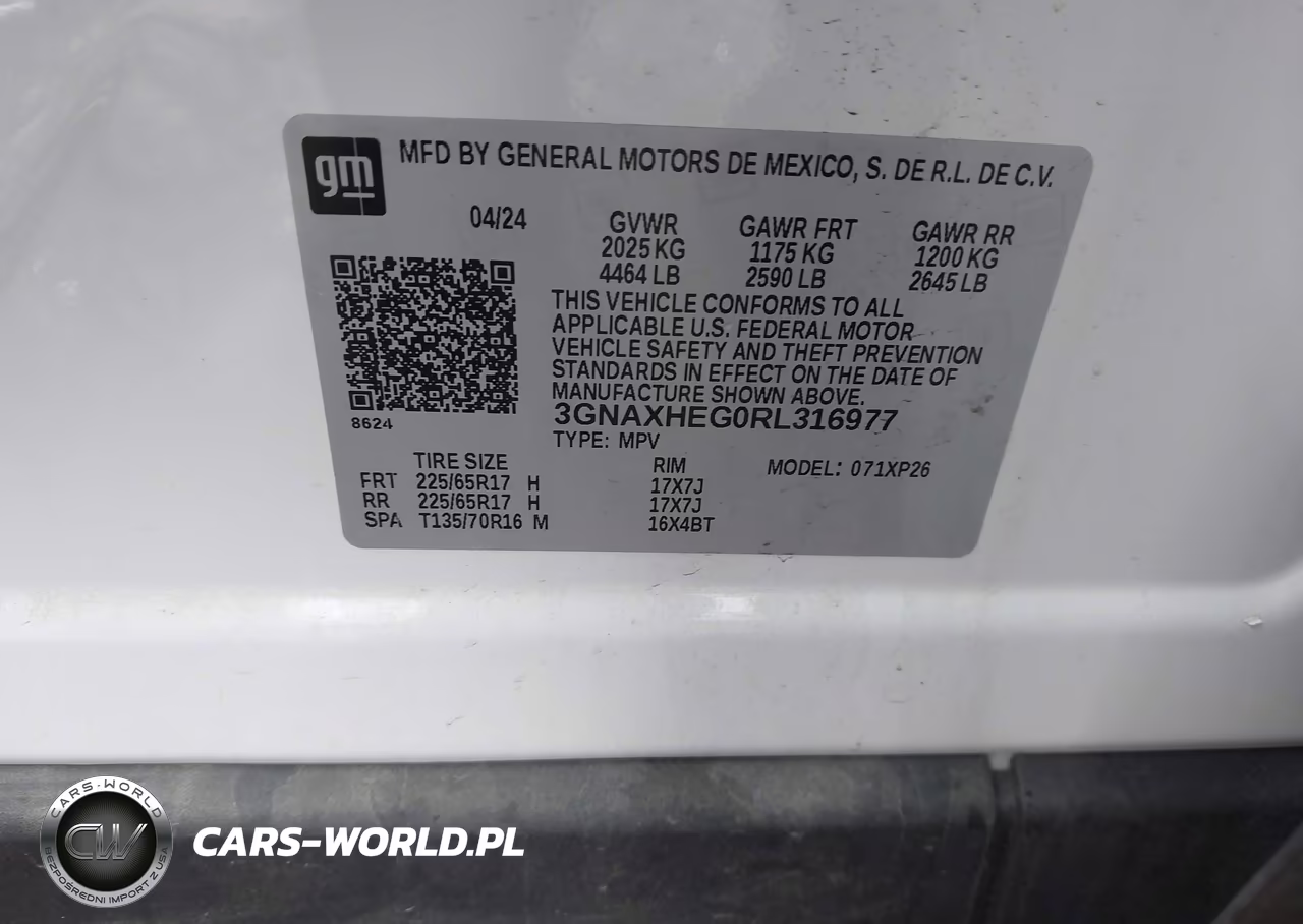 2024 Chevrolet Equinox Fwd Ls VIN:3GNAXHEG0RL316977 - 9