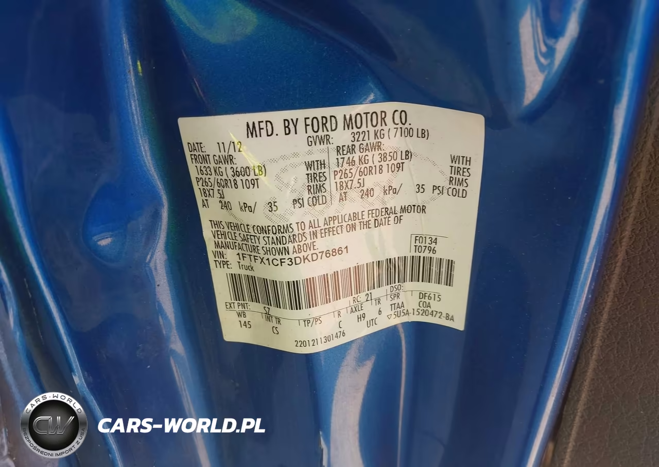 2013 Ford F-150 Stx VIN:1FTFX1CF3DKD76861 - 9