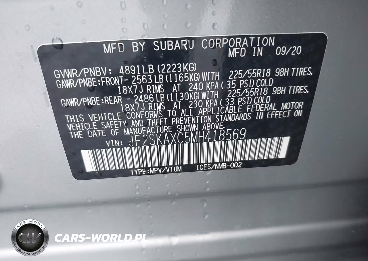 2021 Subaru Forester Touring VIN:JF2SKAXC5MH418569 - 9