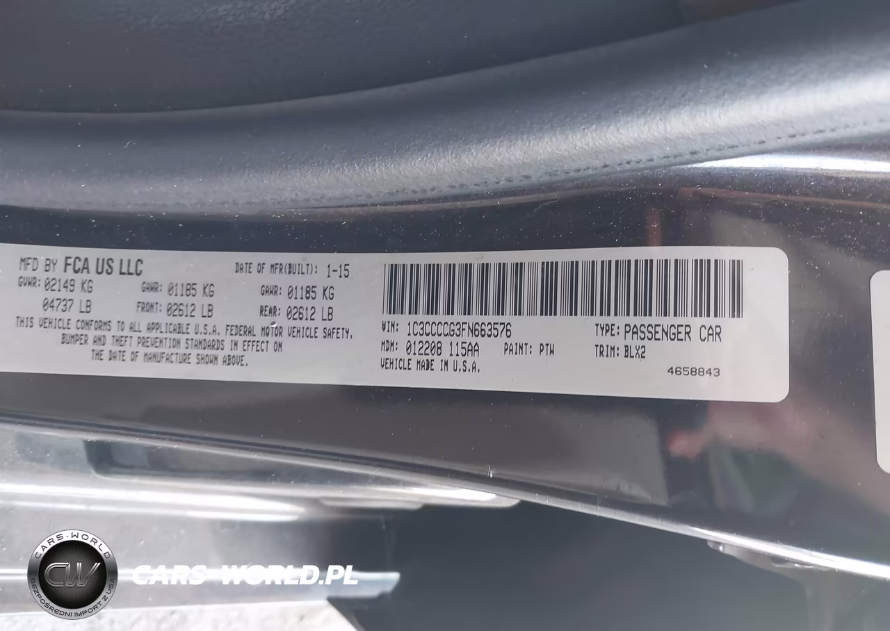 2015 Chrysler 200 C VIN:1C3CCCCG3FN663576 - 9