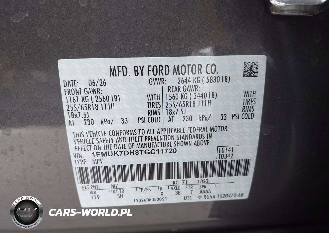 2026 Ford Explorer Active VIN:1FMUK7DH8TGC11720 - 9