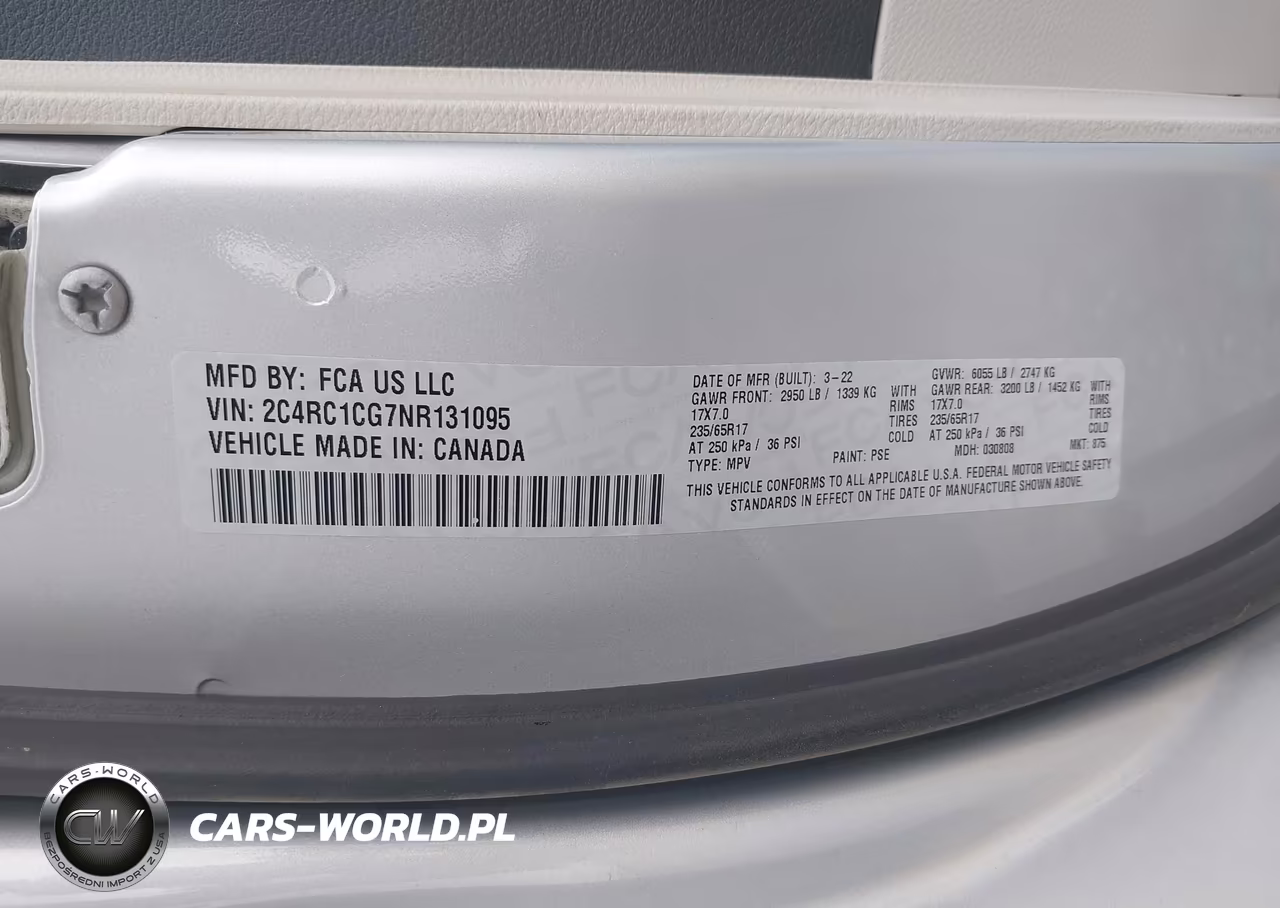 2022 Chrysler Voyager Lx VIN:2C4RC1CG7NR131095 - 9