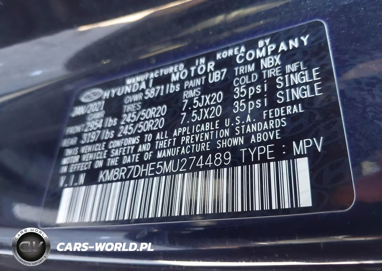 2021 Hyundai Palisade Calligraphy VIN:KM8R7DHE5MU274489 - 9