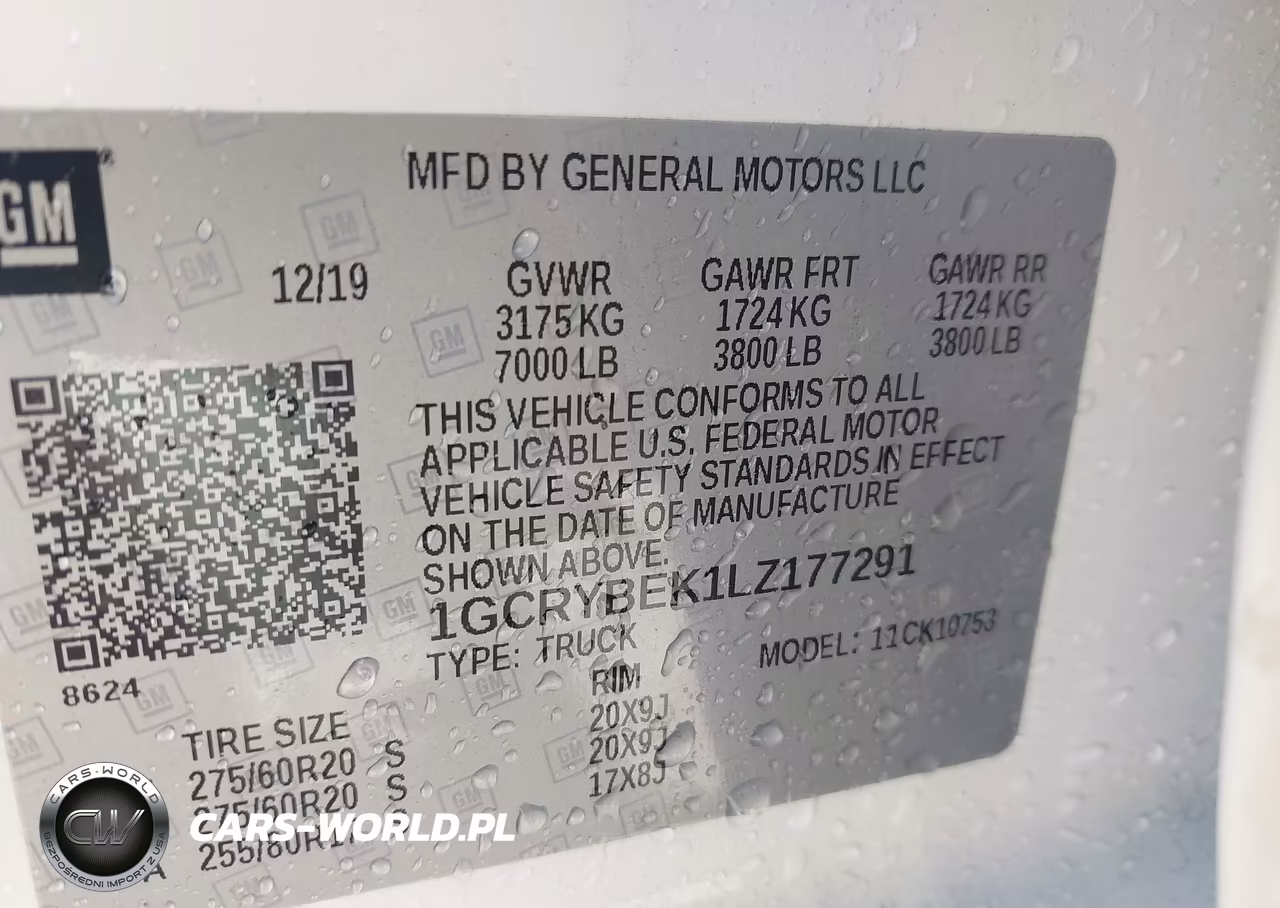2020 Chevrolet Silverado 1500 4Wd Standard Bed Custom VIN:1GCRYBEK1LZ177291 - 9