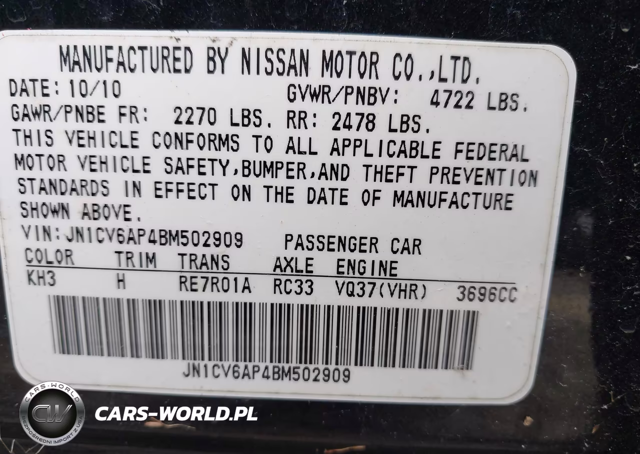2011 Infiniti G37 Journey VIN:JN1CV6AP4BM502909 - 9