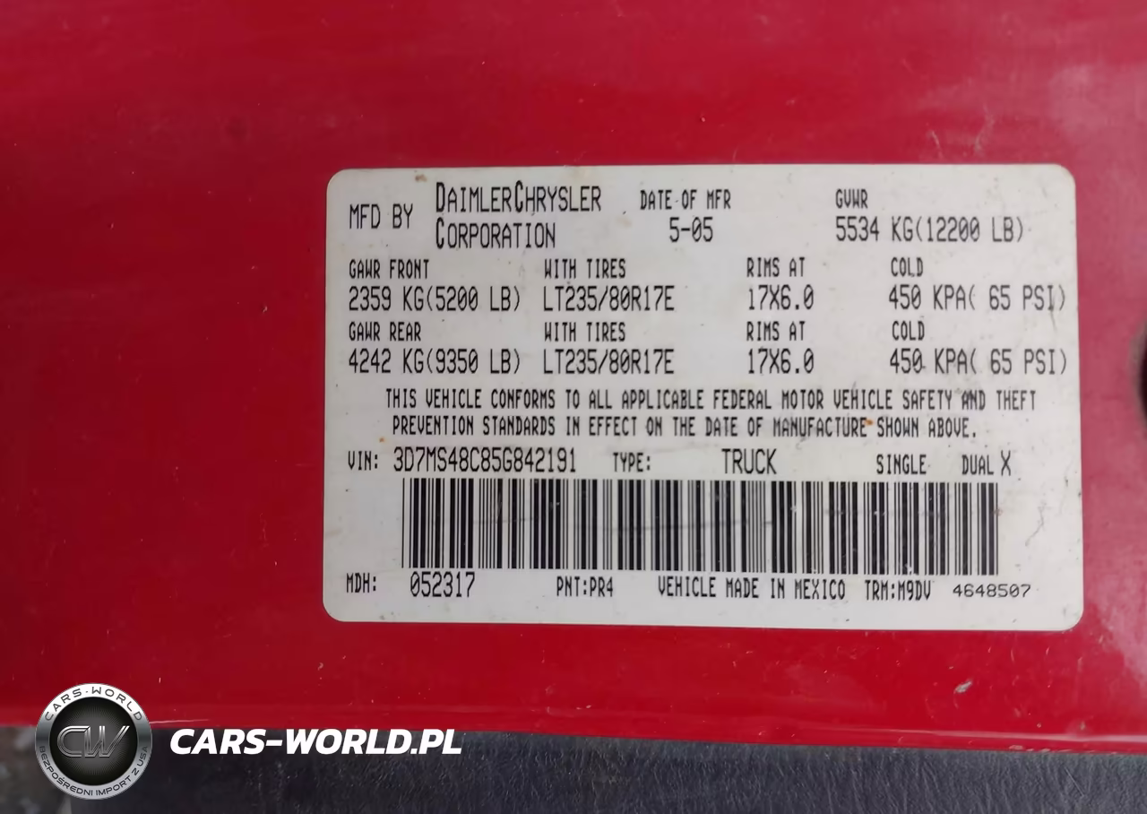 2005 Dodge Ram 3500 Slt-Laramie VIN:3D7MS48C85G842191 - 9