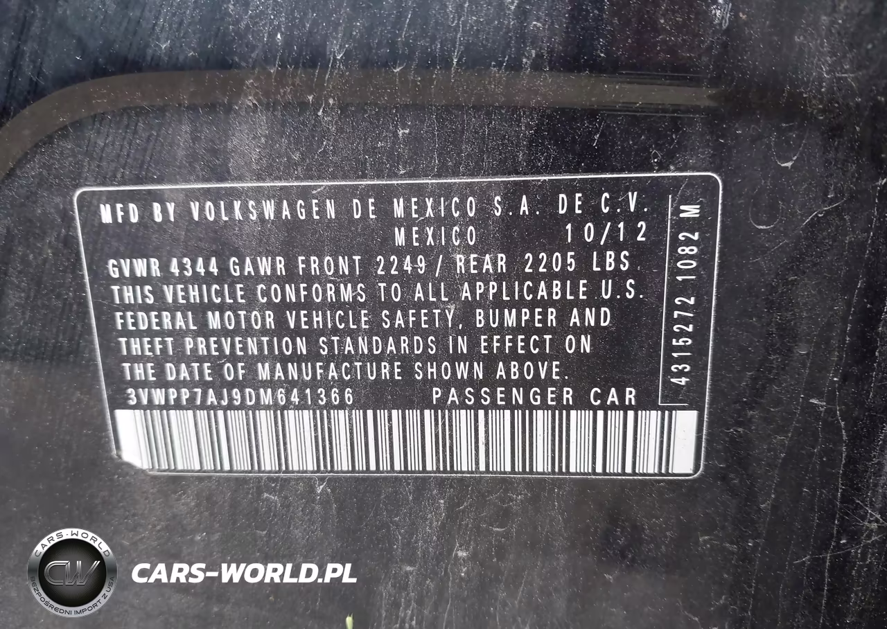 2013 Volkswagen Jetta Sportwagen 2.5L S VIN:3VWPP7AJ9DM641366 - 9