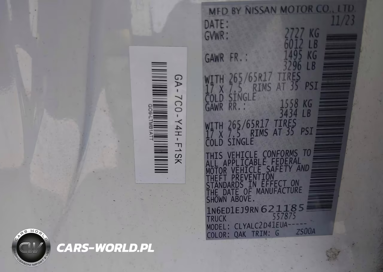 2024 Nissan Frontier Sv 4X2 VIN:1N6ED1EJ9RN621185 - 9