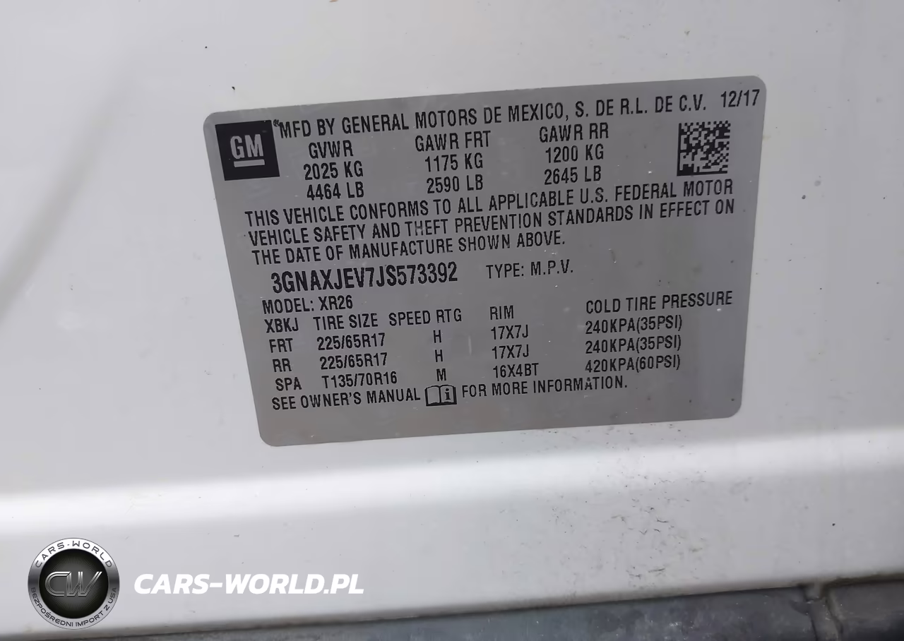 2018 Chevrolet Equinox Lt VIN:3GNAXJEV7JS573392 - 9