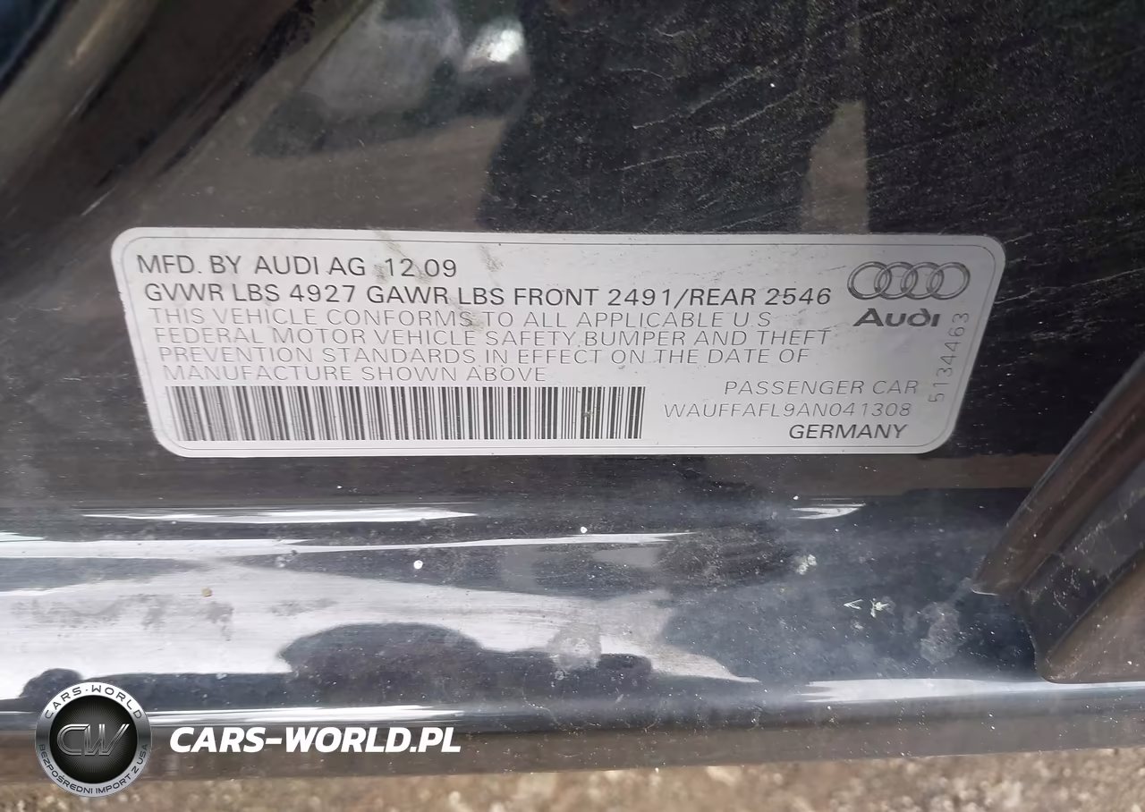 2010 Audi A4 2.0T Premium VIN:WAUFFAFL9AN041308 - 9