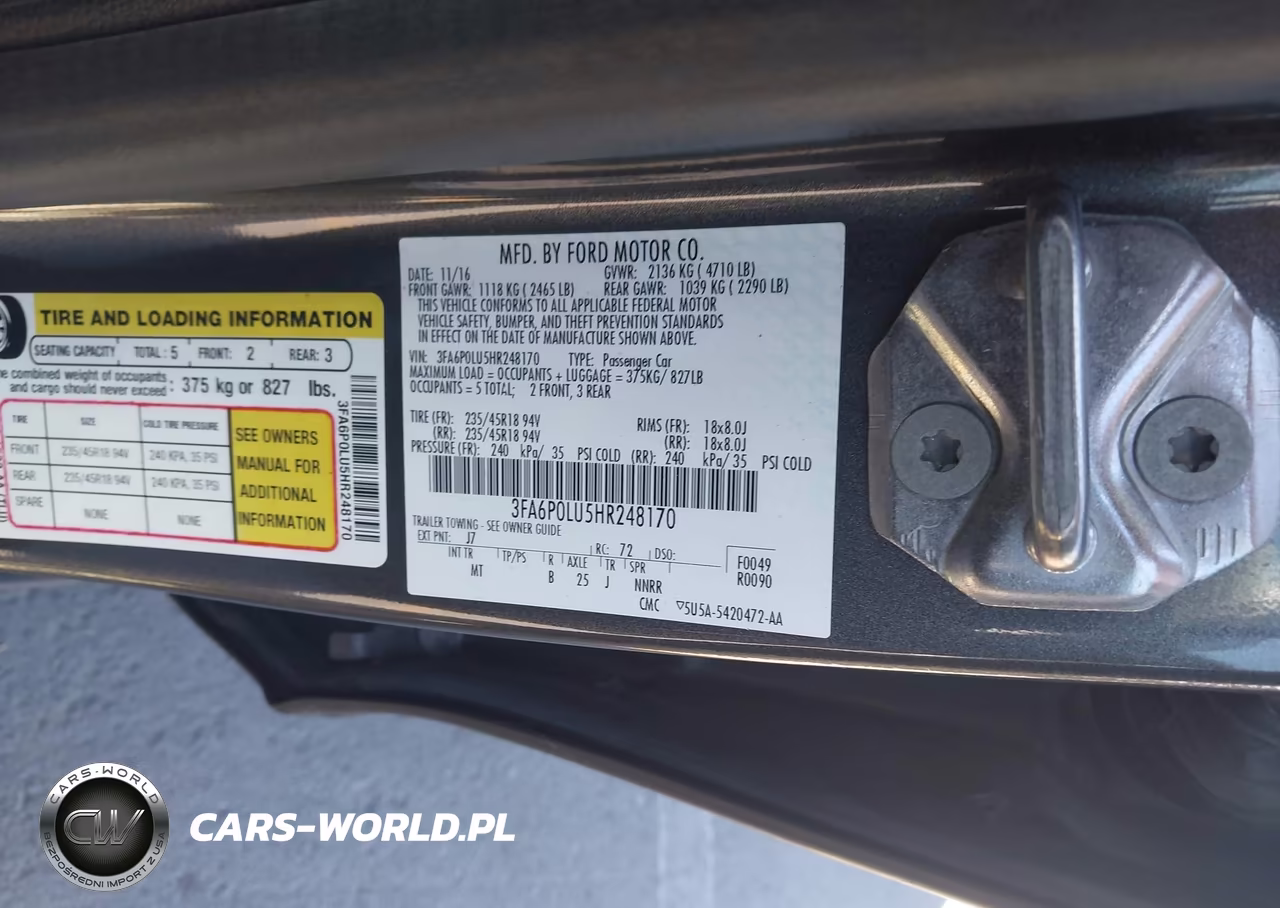 2017 Ford Fusion Hybrid Se VIN:3FA6P0LU5HR248170 - 9