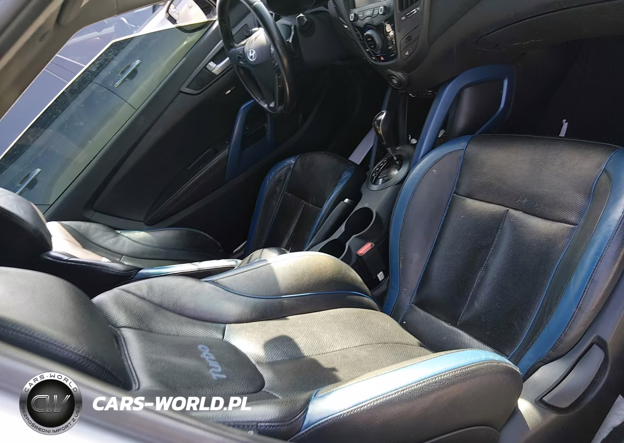 2014 Hyundai Veloster Turbo W-Blue VIN:KMHTC6AE6EU206873 - 5