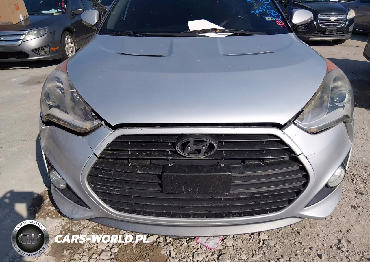 2014 Hyundai Veloster Turbo W-Blue VIN:KMHTC6AE6EU206873 - 6
