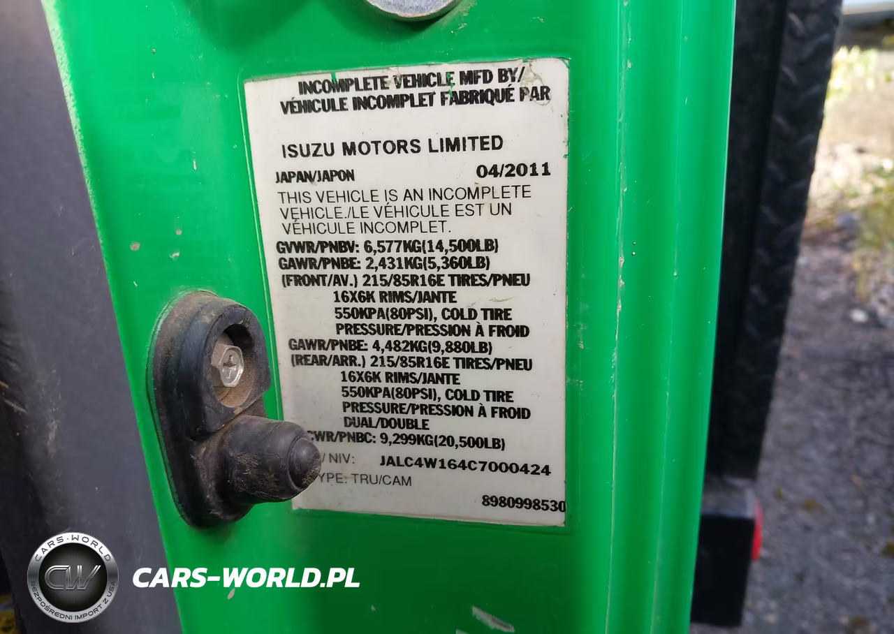 2012 Isuzu Npr Hd Dsl Reg VIN:JALC4W164C7000424 - 9