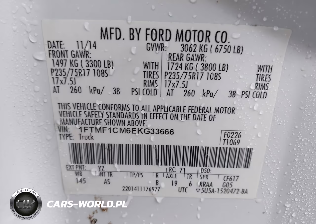 2014 Ford F-150 Xl VIN:1FTMF1CM6EKG33666 - 9