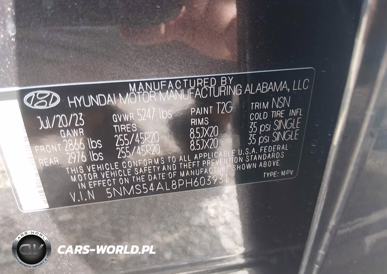 2023 Hyundai Santa Fe Calligraphy VIN:5NMS54AL8PH603931 - 9