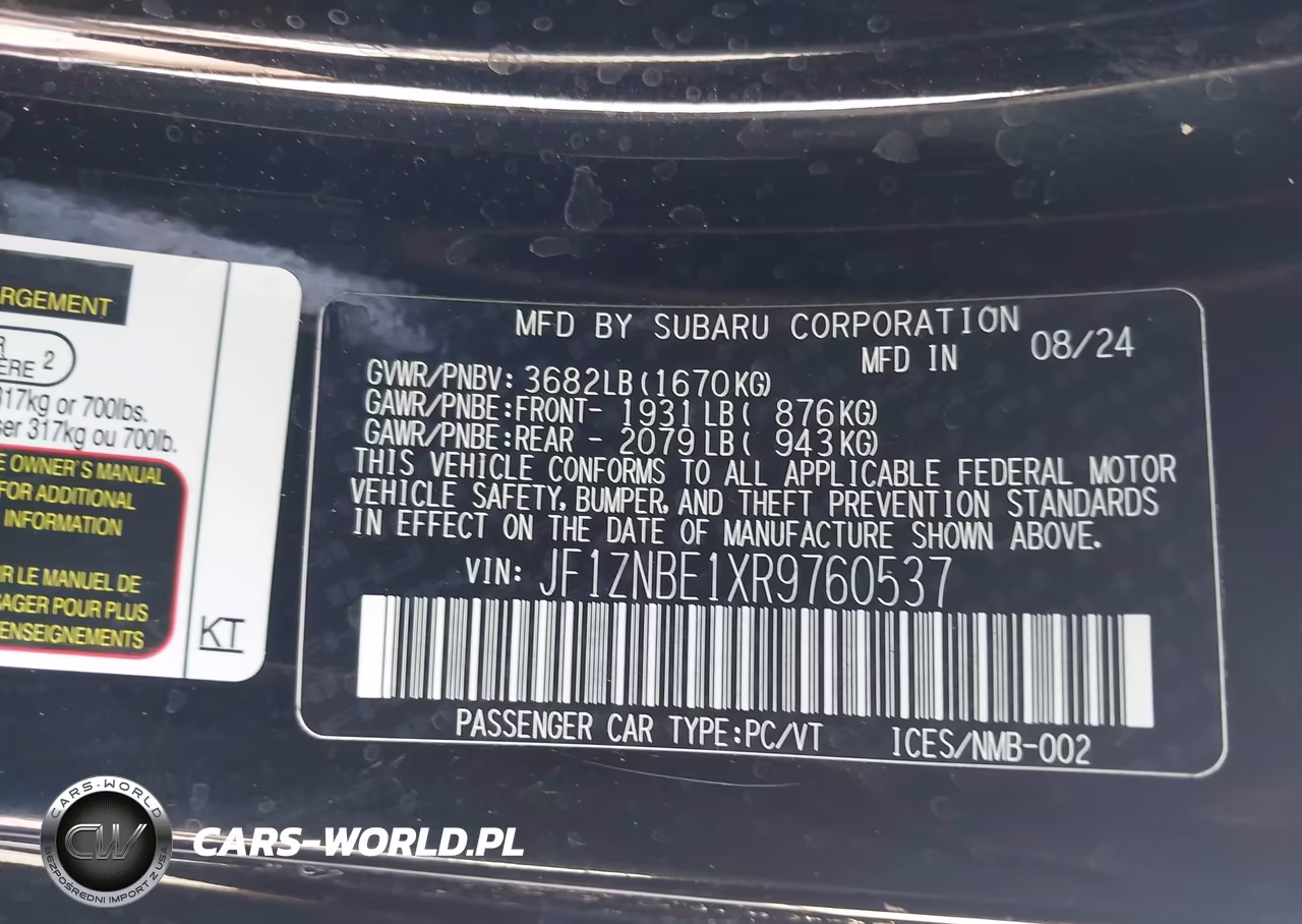 2024 Toyota Gr86 Premium VIN:JF1ZNBE1XR9760537 - 9