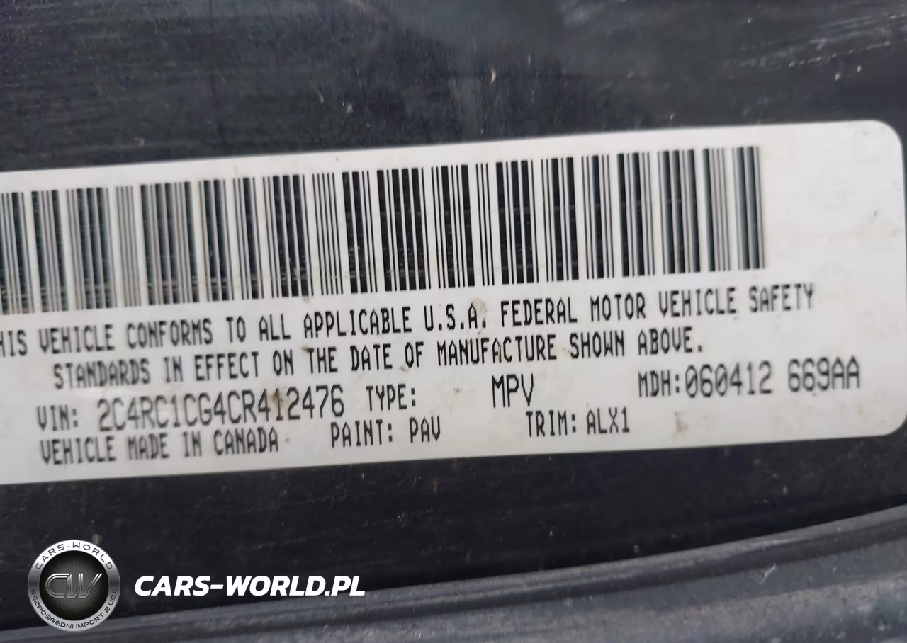 2012 Chrysler Town & Country Touring-L VIN:2C4RC1CG4CR412476 - 9