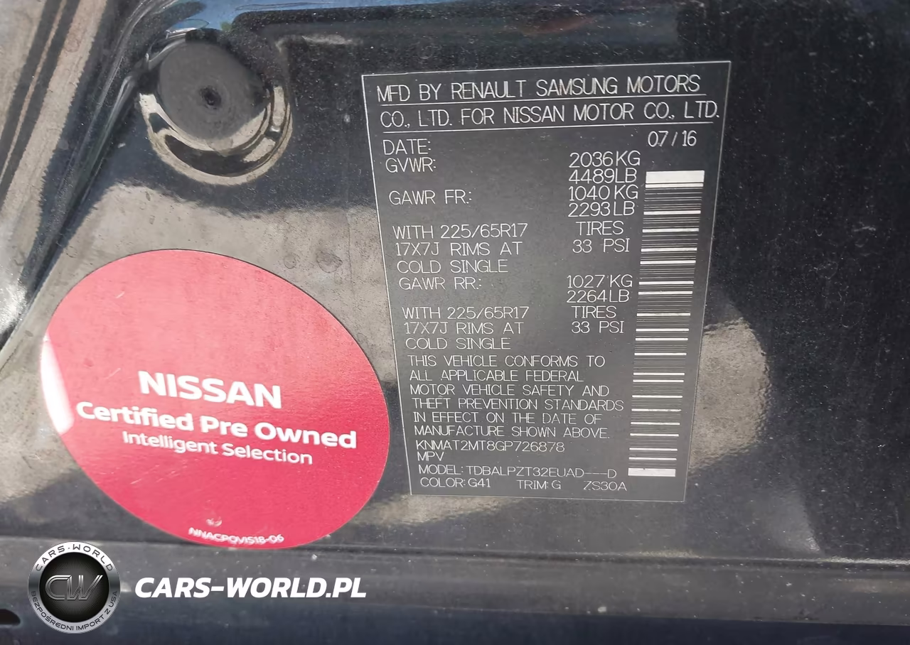 2016 Nissan Rogue S VIN:KNMAT2MT8GP726878 - 9