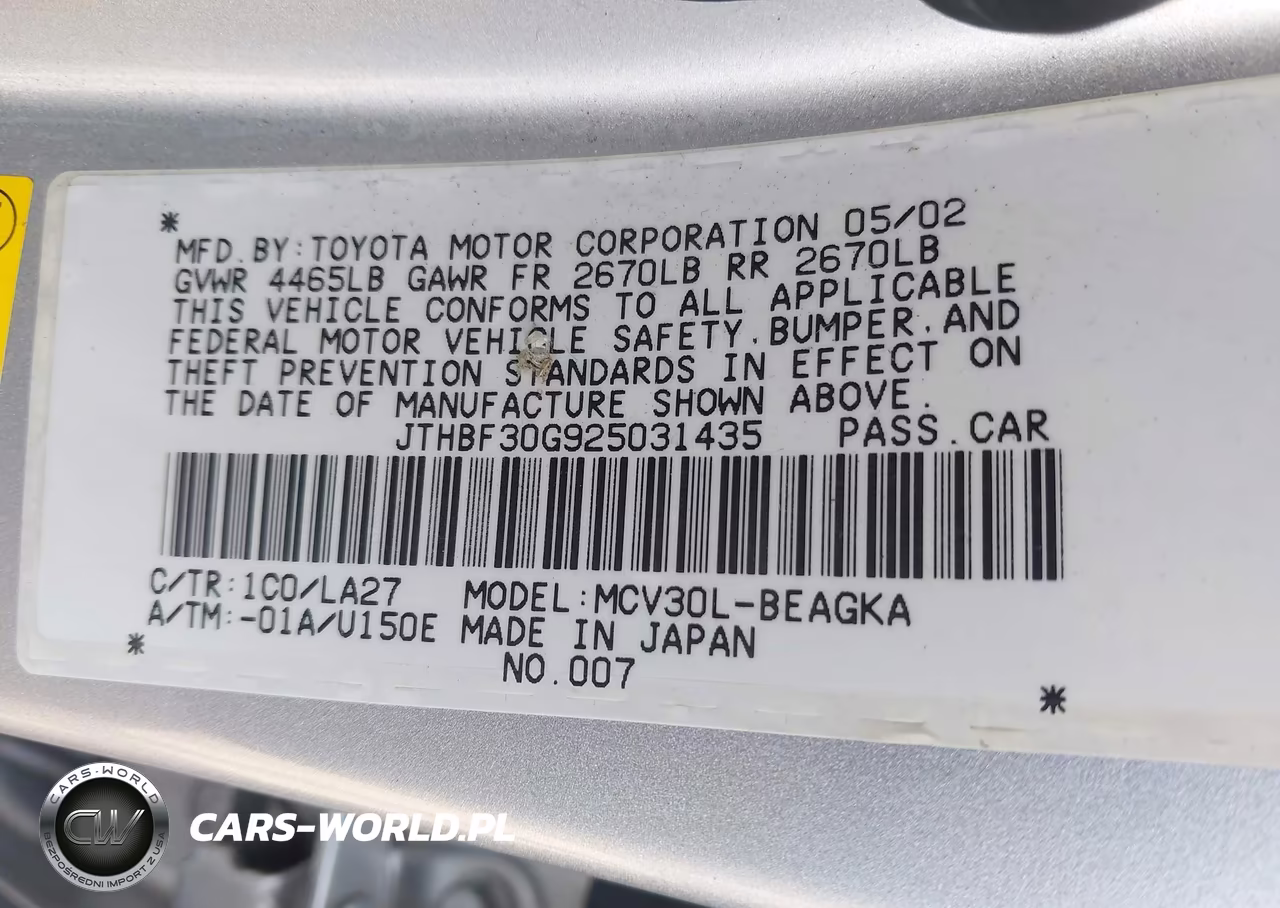 2002 Lexus Es 300 VIN:JTHBF30G925031435 - 9