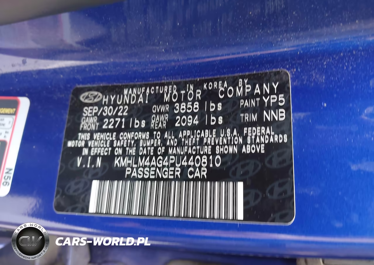 2023 Hyundai Elantra Sel VIN:KMHLM4AG4PU440810 - 9