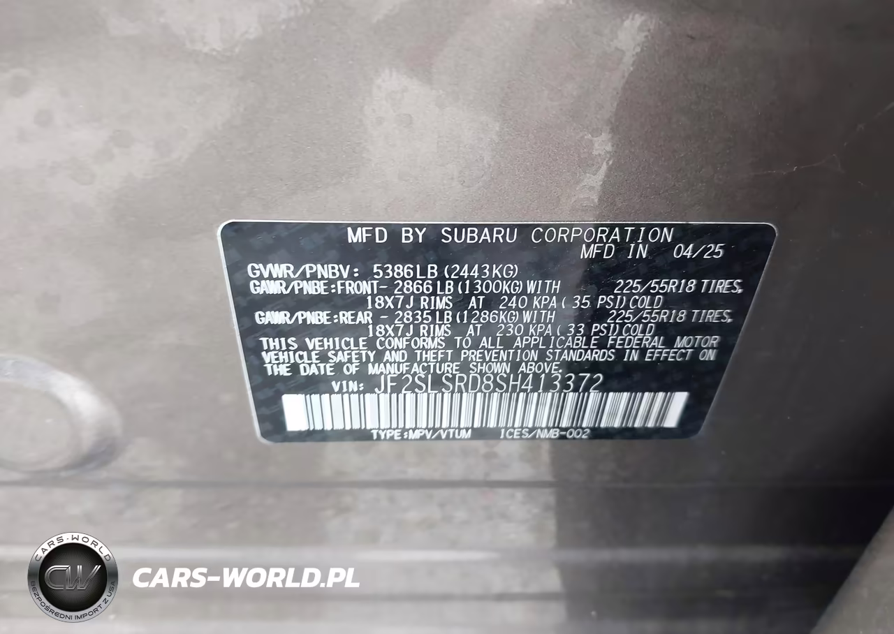 2025 Subaru Forester Limited Hybrid VIN:JF2SLSRD8SH413372 - 9