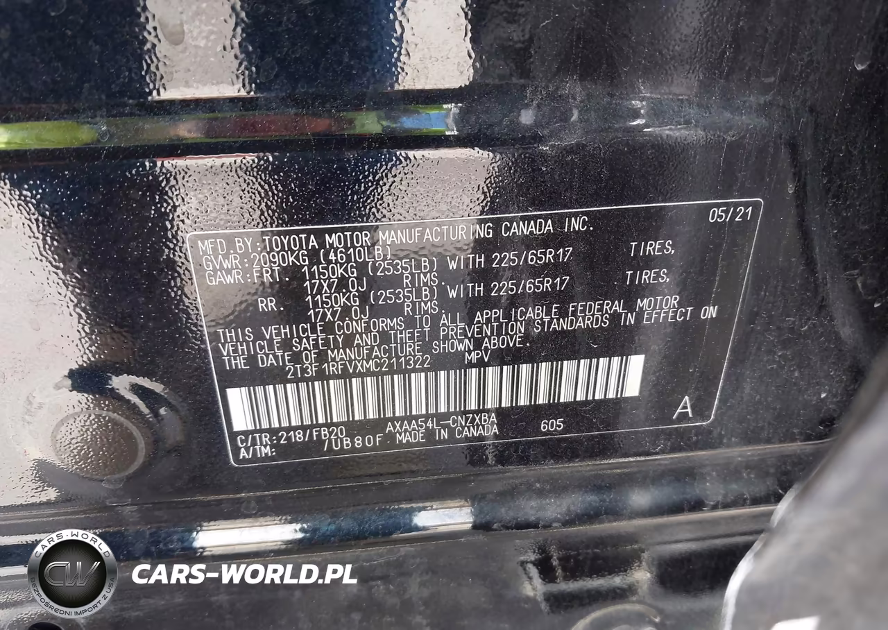 2021 Toyota Rav4 Le VIN:2T3F1RFVXMC211322 - 9
