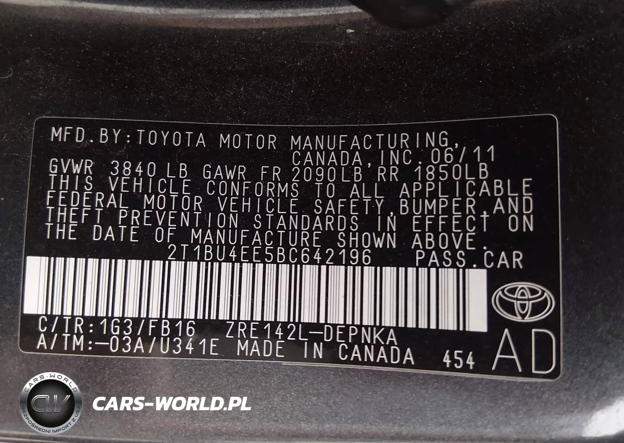 2011 Toyota Corolla Le VIN:2T1BU4EE5BC642196 - 9