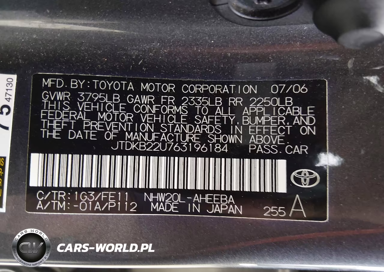 2006 Toyota Prius VIN:JTDKB22U763196184 - 9