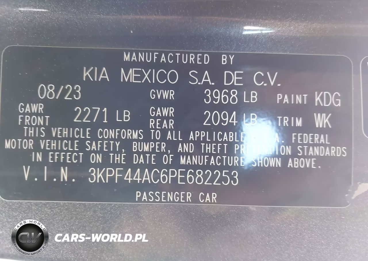2023 Kia Forte Gt VIN:3KPF44AC6PE682253 - 9