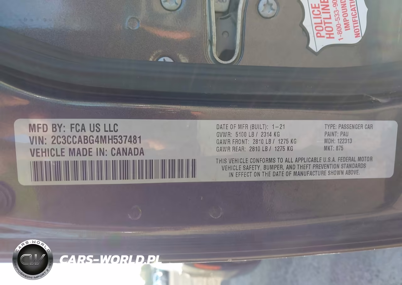 2021 Chrysler 300 300S VIN:2C3CCABG4MH537481 - 9