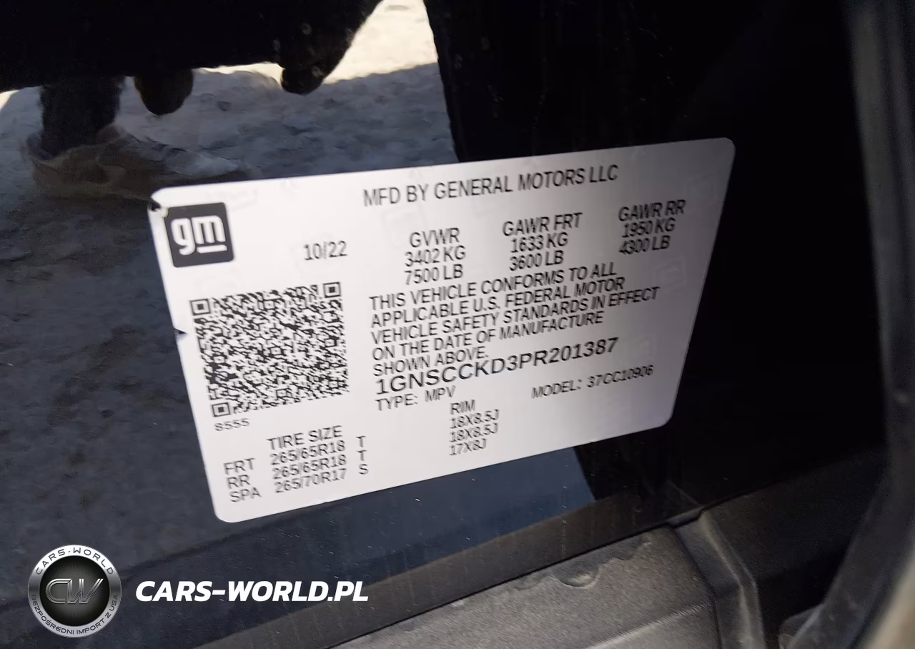 2023 Chevrolet Suburban 2Wd Lt VIN:1GNSCCKD3PR201387 - 9