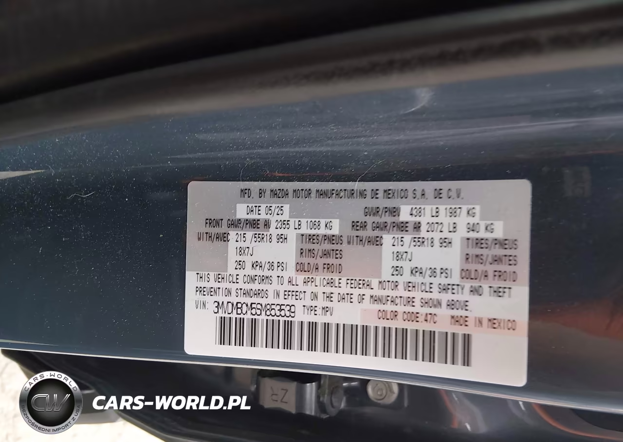 2025 Mazda Cx-30 2.5 S Carbon Edition VIN:3MVDMBCM5SM853539 - 9