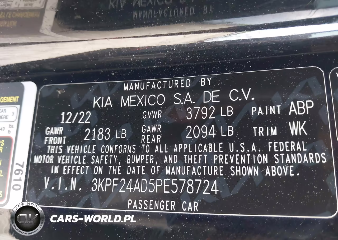 2023 Kia Forte Lxs VIN:3KPF24AD5PE578724 - 9