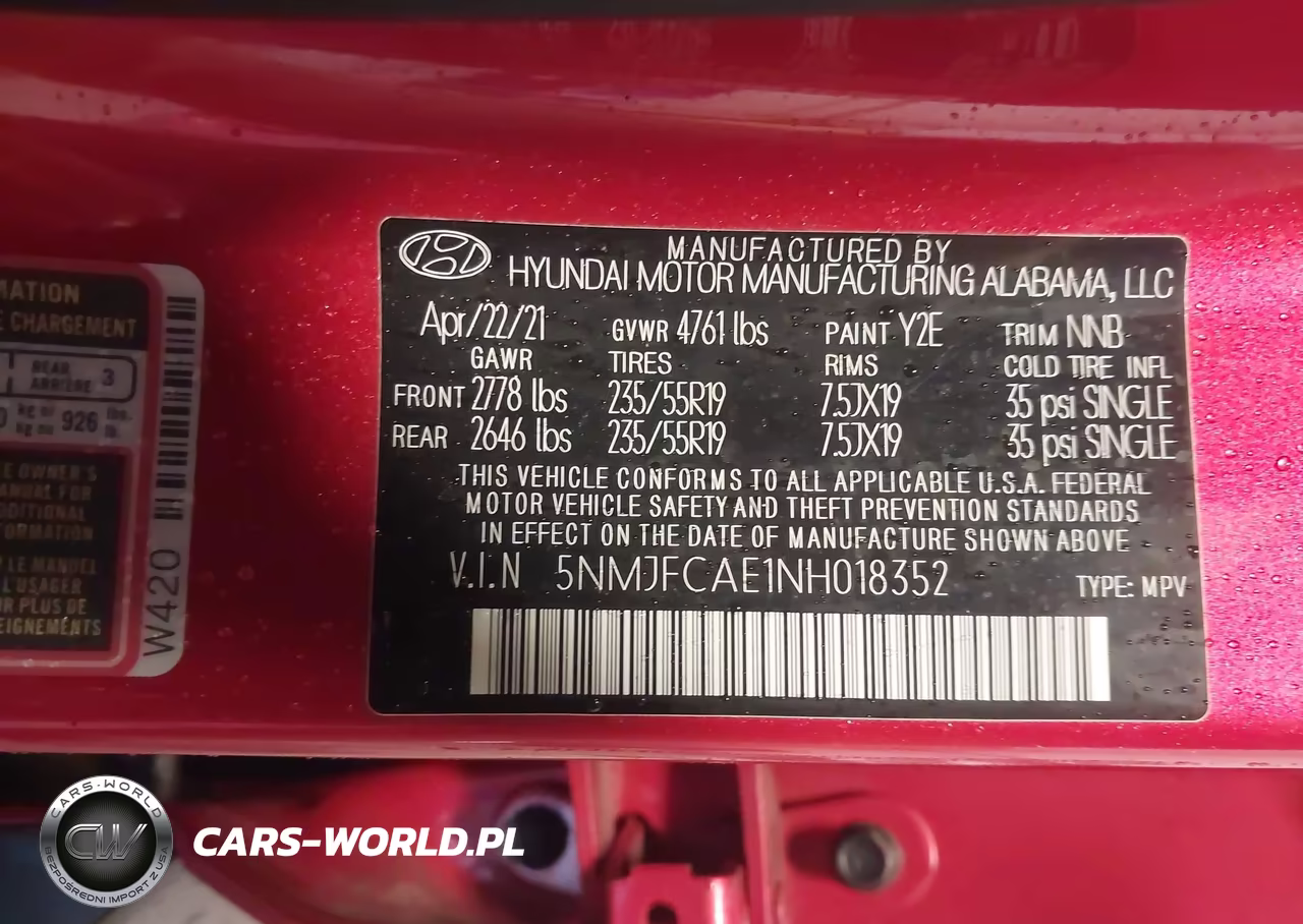 2022 Hyundai Tucson Sel VIN:5NMJFCAE1NH018352 - 9