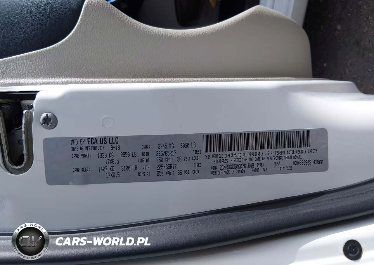 2019 Dodge Grand Caravan Sxt VIN:2C4RDGCG0KR761648 - 9