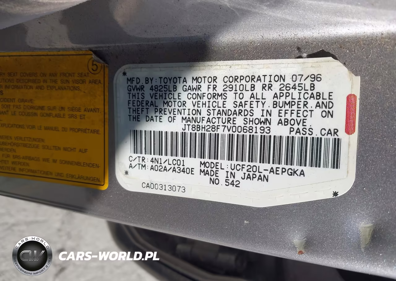 1997 Lexus Ls 400 VIN:JT8BH28F7V0068193 - 9