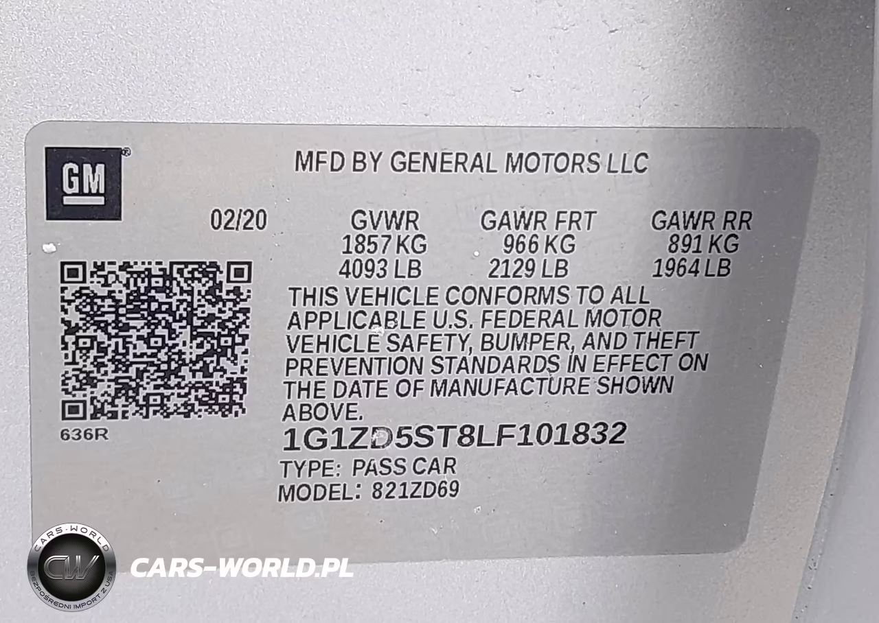 2020 Chevrolet Malibu Lt VIN:1G1ZD5ST8LF101832 - 9