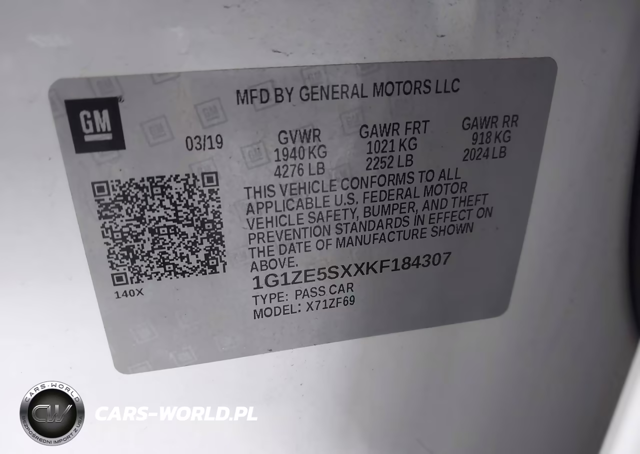 2019 Chevrolet Malibu Premier VIN:1G1ZE5SXXKF184307 - 9