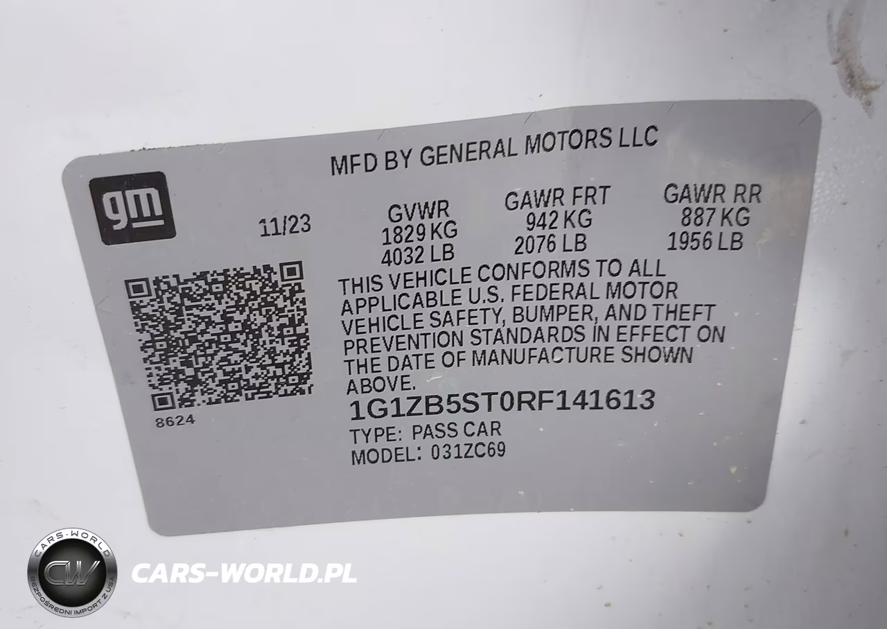 2024 Chevrolet Malibu Ls VIN:1G1ZB5ST0RF141613 - 9
